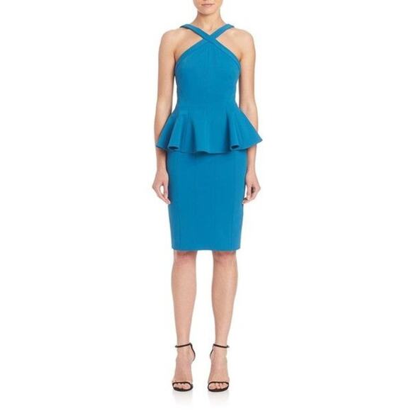 ZAC Zac Posen Dresses & Skirts - NWT ZAC Zac Posen Blue Cerulean Peplum Dress